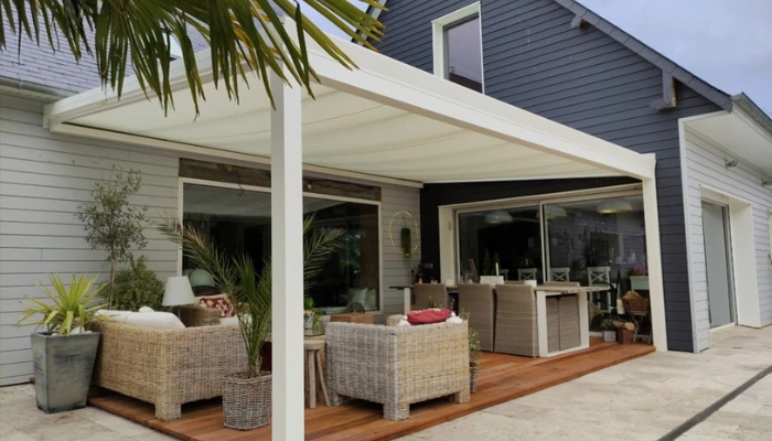 toile personnalisée pergola