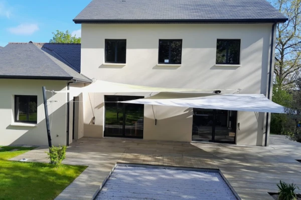 voile ombrage blanche