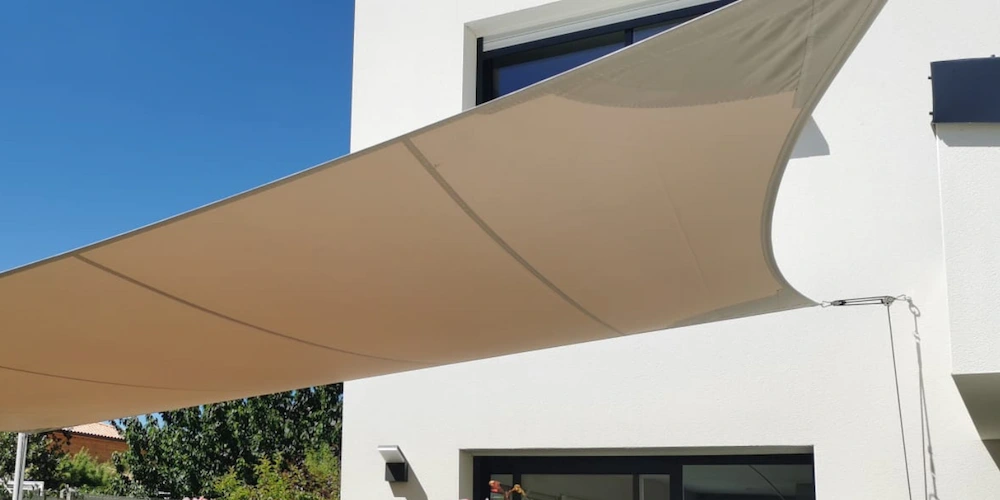 fixation murale voile d'ombrage