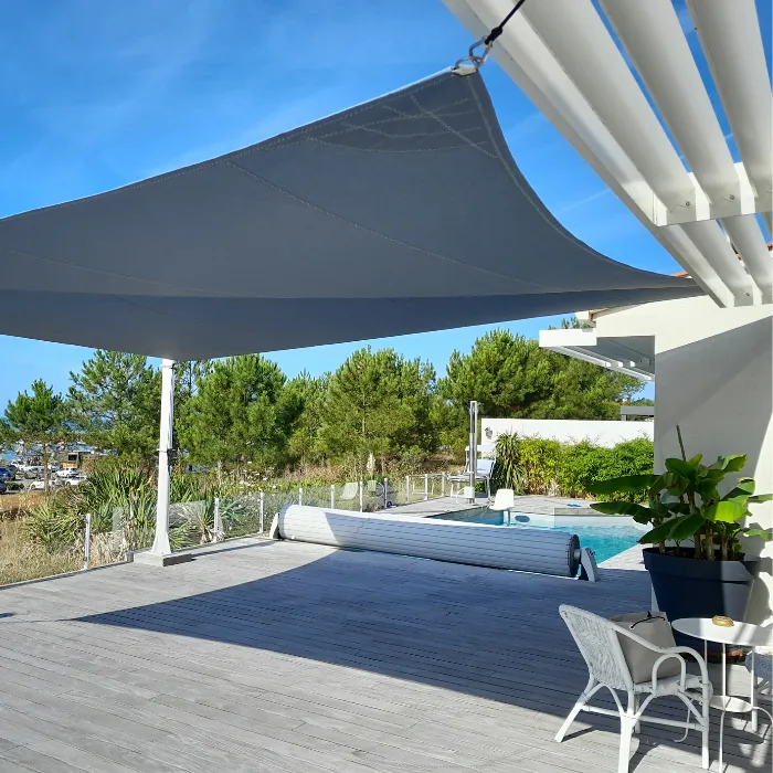 voile d'ombrage amovible